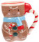 Garneck Weihnachtsbecher Aus Keramik Weihnachtsbaum Tassen Partybecher Tassen in Sackleinenform Lebkuchenmann Lebkuchen-frühstückstasse Große Weihnachtliche Suppentasse Latte-becher Coffee