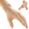 FREETOO kompressionshandschuhe Arthritis-Handschuhe für Männer & Frauen, schmerzlindernde aus weichem Lycra-Material, bräunlich Größe S