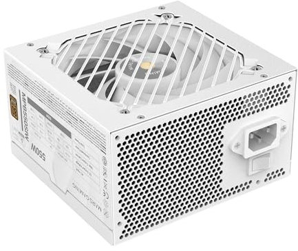 Mars Gaming MPB550SI, Alimentatore PC ATX 550W, 7 Anni di Garanzia, 80Plus Bronze 230V, 90% di Efficienza, Ventola SI Extreme Silence con Nucleo in Rame, Tecnologie AI2-RPM, DC-DC e SMD, Bianco