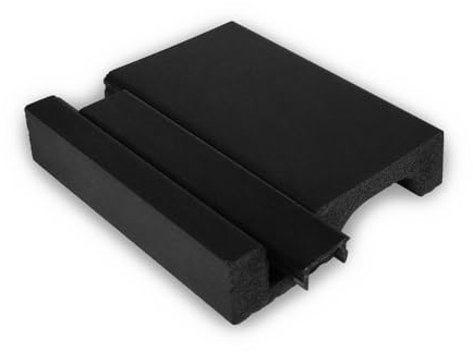 1 MUSTERSTÜCK S-IL11 BLACK NMC WALLSTYL Noel Marquet | MUSTER Sockelleiste Stuckleiste ca. 10 cm lang