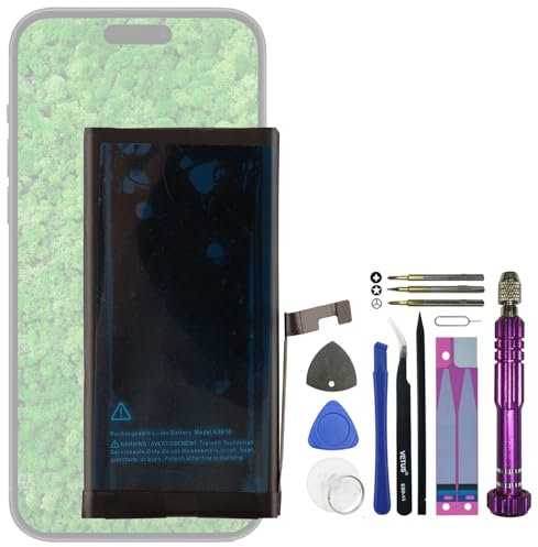 Swark Batterie de rechange A3018 compatible avec iPhone 15 A3090, A2846, A3089, A3092 avec kit d'outils de réparation mis à jour