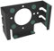 SMZhomeone Under Desk Mount Carbon Steel Bracket For Mac Mini-M4 Space-Saving Wall Mount Desk Holder Stand Heat Dissipation Black 15X15x6cm