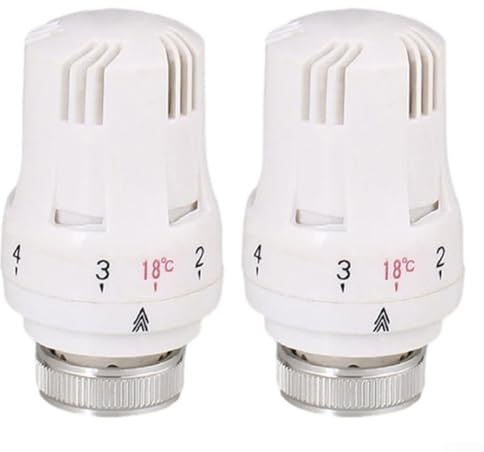 Automatischer Thermostat-Ventilkopf, 2 Stück, elektrisches Heizkörper-Regulierventil für Zuhause, Sanitär, Heizung, Temperaturregelung