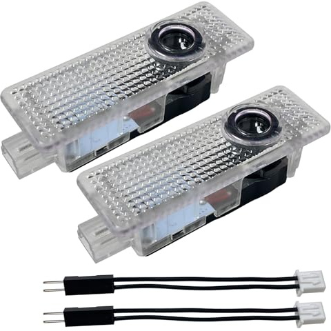 Car Door Lights Logo Projector, Car Door Projector Lights, 2 Pack LED Wireless Welcome Puddle Lights, Ghost Shadow Lights, Universal Fit