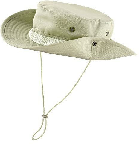 Faletony Sonnenhut Damen Herren Fischerhut Sonnenhüte mit Kinnriemen UV-Schutz Buschhut Boonie Hat, Wasserdicht & Atmungsaktiv - Faltbarer Sonnenhut für Outdoor, Wandern, Camping, Angeln