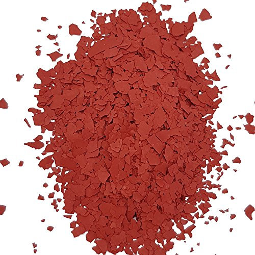 WO-WE Paillettes colorées W750 décoratives pour résine époxy revêtement de sol ROUGE - 3 kg