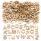 Baker Ross AW350 Mini Wooden Letter Templates (Pack of 260) For Kids to Decorate and Display - 13 mm