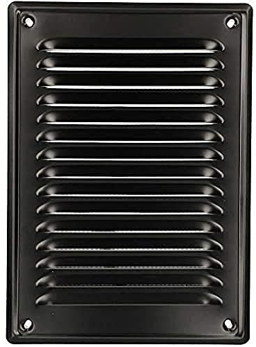 KOTARBAU® Griglia di ventilazione 230 x 165 mm con rete nero aerazione areazione metalica da sovrapporre