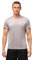 DANISH ENDURANCE Mens T Shirt, Breathable Gym Running Top, Fitness Sports Shirts, Mens Activewear, 1 or 2 Pack, Grey Melange, S