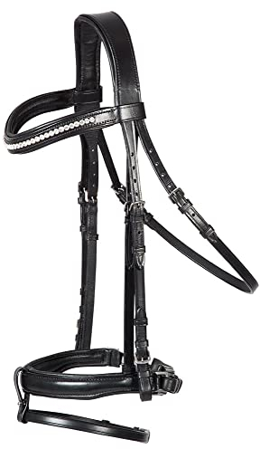PFIFF 102840 Trensenzaum 'Jumper' Sperrriemen abnehmbar, schwarz Cob