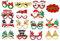 KAHEIGN 14Paare Weihnachten Brillen Rahmen 3D Weihnachtskostüm Brillen Weihnachten Party Requisiten Brille für Fotografie (Einheitsgröße)