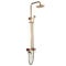 Badezimmer Bronze Antik Dusch Armatur Duschset Vintage Regendusche Messing Duschsystem Wasserhahn Handbrause Duscharmatur Duschkopf Retro Nostalgie Shower Kit