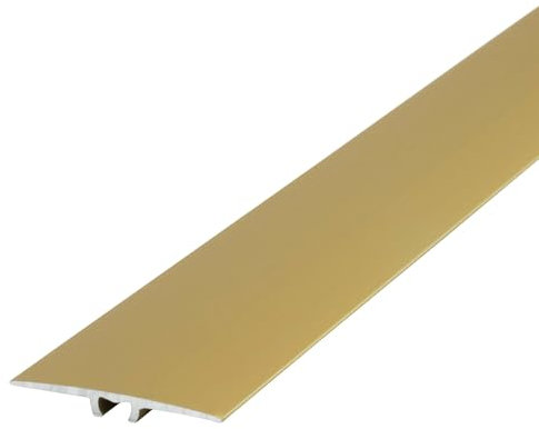 Dalsys 180cm Profilé de Transition Plat 35mm à Visser Aluminium Anodisé Or