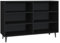 vidaXL Sideboard Beistellschrank Kommode Schrank Anrichte Bücherregal Bücherschrank Mehrzweckschrank Standschrank Schwarz 103,5x35x70cm Holzwerkstoff