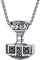 U7 Stainless Steel Mjolnir Thor Hammer Necklace Nordic Jewellery For Men Women