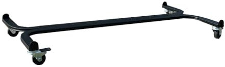 Tecnokit: Carrello portapiante, Varie Dimensioni, con Ruote industriali Ø 5 cm, Struttura in Acciaio, Adatto per Interni ed Esterni, Giardinaggio. (Rettangolare cm 100, Nero)