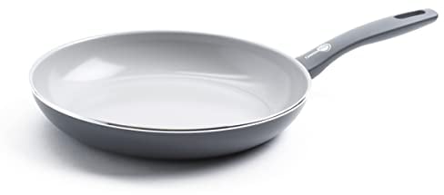 GreenPan Dover Healthy - Padella antiaderente in ceramica da 30,5 cm, senza PFA, lavabile in lavastoviglie, impugnatura comoda, colore grigio
