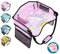 Autositz Tablett für Kinder Reisen, Kleinkind Reise Tablett für Auto Flugzeug, Auto Tabletts für Kinder Roadtrip Essentials, Autositz Tabelle für Kinder Road Trip Aktivitäten (Rosa)