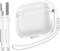 MHYALUDO Funda para Airpods de 3.ª generación, Compatible con Airpods de 3.ª generación 2022, Funda Transparente Suave a Prueba de Golpes con bolígrafo de Limpieza con cordón,Transparente