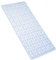 Non Slip Bath Mat Shower Mats Anti Mould for Bathroom and Bathtub with Large Suction Cup and Thickened Rubber Backing Long (Clear without hair brush, 88x44cm)