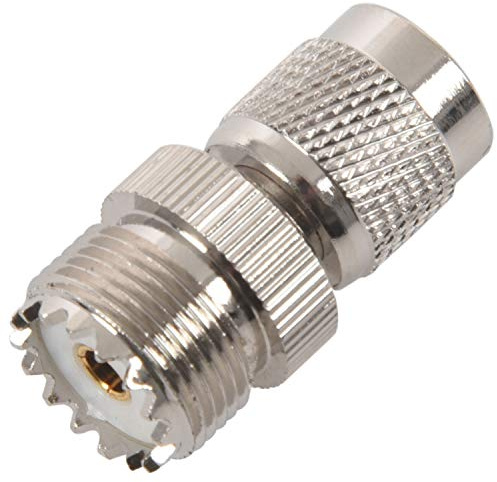 Fvoagaou TNC-Stecker auf PL259 UHF-Adapterbuchse, Silber