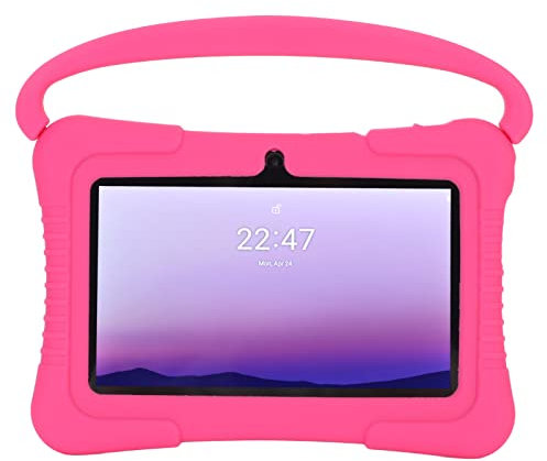 Tableta para Niños, Función de Control de Tableta para Niños 110-240V Cámara Dual 1024x600 Diseño 3D con Cubierta Protectora para Entretenimiento para 10 (Enchufe Europeo
