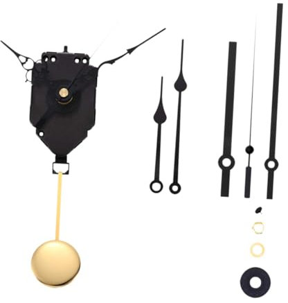 perfk Uhrwerksatz mit Pendel, DIY Uhrwerke, batteriebetrieben, Wanduhrwerk, Quarzwerk geräuschlos, Uhrenersatzteile für DIY Uhr, #B