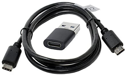 Cavo USB + adattatore compatibile con Onyx Boox Palma, USB 3.0 per un trasferimento veloce, 1 metro, trasferimento e ricarica rapidi