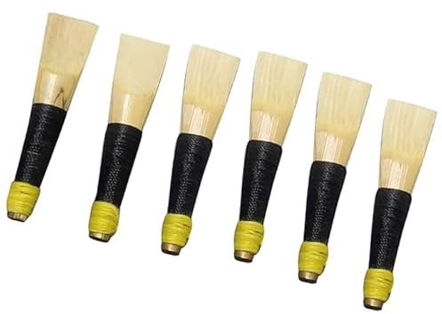 Generic 6-teiliges Great Highland Dudelsack Rohrblatt-Set - Rattanrohrblätter für schottischen Dudelsack und Chanter