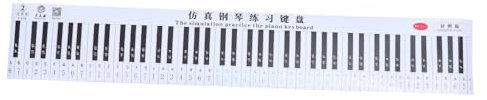 TOGEVAL Piano Key Stickers Boys and Girls Piano Learning 88 Key Guide Paper Finger Simulation