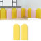 AYYDS 3D Wandpaneele Polsterpaneel, Wandpolsterung Selbstklebend, PU Wasserdicht Wandpolster Kinderzimmer, Wandpaneel Gepolstert, Anti Kollisions Bettkopfteil (Gelb, 30x40cm, 2pcs)