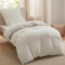 BEDSURE Bettwäsche 140x200 2teilig Natur - Weiche ÖKO-TEX Polyester Mikrofaser Bettwäsche-Set, 1 Bettbezug 140x200 cm mit Reißverschluss und 1 Kissenbezug 65x65 cm
