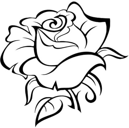 Wandtattoo Rosen Blumen Pflanzen Lilien Rosen Löwenzahn Blumen Tulpen Vinyl Wandaufkleber für Schlafzimmer Wohnzimmer-XL-102x104cm-Black