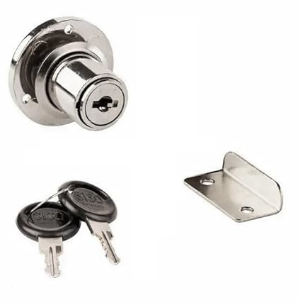 Zamak 14.03.005-0 - Serratura a ribalta senza sistema Master Key per ante scorrevoli, armadi