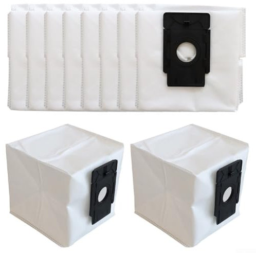 Lot de 10 sacs à poussière de rechange pour aspirateurs robot EZVIZ - Ajustement optimal pour RC3 Plus, RE4 Plus, RE5 Plus 4L, 4/10