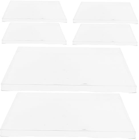 HEALSOPTHY 6pcs Transparent Jewelry Tray Covers Organizer for Dust Protection Lightweight and Jewelry Display Tray Cover for Storage and Organization