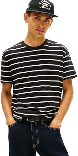 Tommy Jeans Herren TJM Reg Stripe Ss Tee EXT Dm0dm22544 S/S T-Shirt (1er Pack)