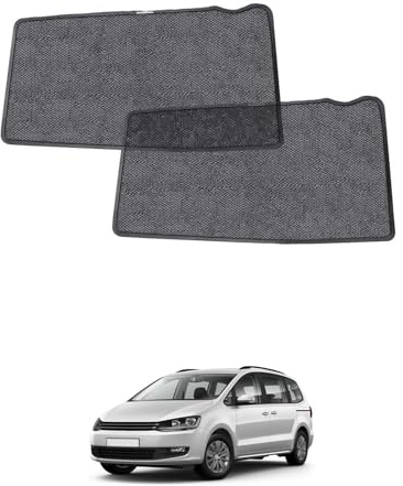 Auto-Sonnenschutz für VW Sharan (2010–2020), Sonnenblenden für hintere Seitenfenster, Atmungsaktiv, UV-Schutz und Wärmeisolierung, Doppelte Schutzwirkung für Baby, Haustiere-2er Set
