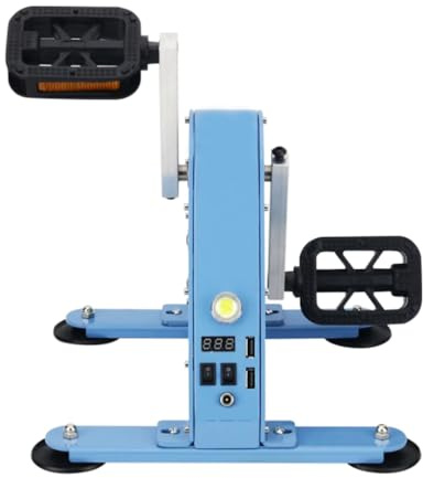 HENGJINGTR Tragbarer Fußpedal-Generator, 100 W DC 1–35 V Ausgang, Notstromversorgung, Heimtrainer-Generator, Handkurbel-Generatoren, Einfach Zu Transportieren Mit 2 USB-Schnellladung