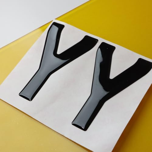 Meena Supplies 10x Wholesale Gel Letters Digits for Number Plates 3D 4D 3M - Y