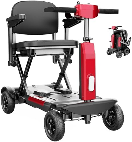 TODIMART Elektromobil mit 4 Rädern X11, Elektromobil für Senioren, 25-30 km Reichweite, 130 kg Belastbarkeit, Anti-Kipp-Design, Austauschbarer Akku