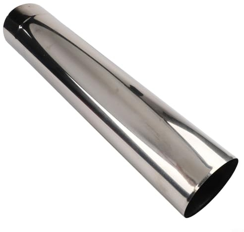 Tuyau de cheminée en acier inoxydable - 87-100 mm de diamètre - Économe en chaleur - Argenté - Pour poêles, chauffe-eau (10 cm et 50 cm)
