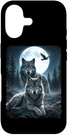 Hülle für iPhone 17 Wolf, Mondnacht & Wolf Pack | Starry Wildlife, Wölfe
