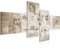 Runa Art Bild XXL 4 Teilig Leonardo Da Vinci 200 x 100 cm Kunstdruck auf Vlies Leinwand Wanddeko Wohnzimmer Schlafzimmer 700441a