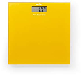 Excelsa Spa Elektrische Personenwaage, 30 x 30 cm, Gelb