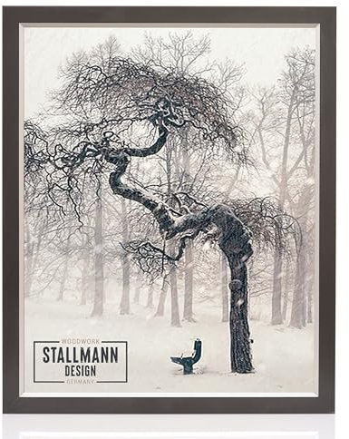 Stallmann Design 'My Frames' Bilderrahmen 20 x 60 cm | Farbe: Schwarz-Silber | eleganter Rahmen - schwarzes Finish - Kante silber