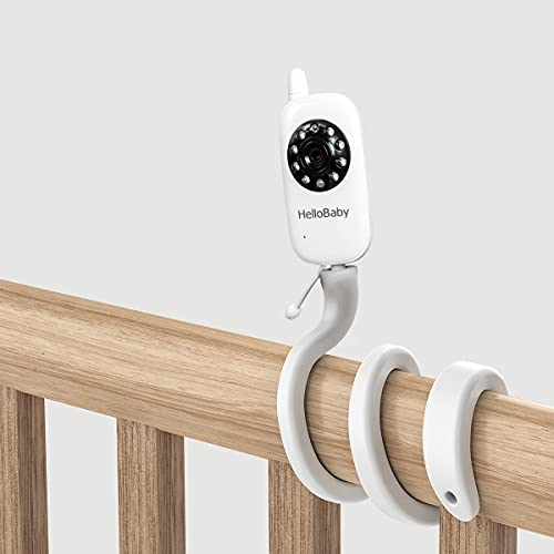 UIQELYS Soporte giratorio flexible para cámara HelloBaby HB24/HB32, soporte de pared para cámara de seguridad para el hogar