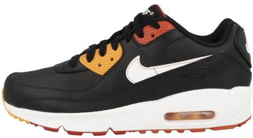 NIKE Air Max 90 LTR GS Trainers CD6864 Sneakers Shoes (UK 5.5 us 6Y EU 38.5, Black White Cosmic Clay 017)