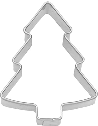 Birkmann, Tannenbaum Ausstecher, zum Ausstechen und Dekorieren von Plätzchen, Marzipan und Fondant, Edelstahl, spühlmaschinengeeignet, 4 cm