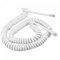 sourcing map Telefonhörer-Kabel, 4P4C, 1,8 m, spiralförmig, Festnetztelefon, Hörerkabel für Zuhause oder Büro, Weiß, 2 Stück